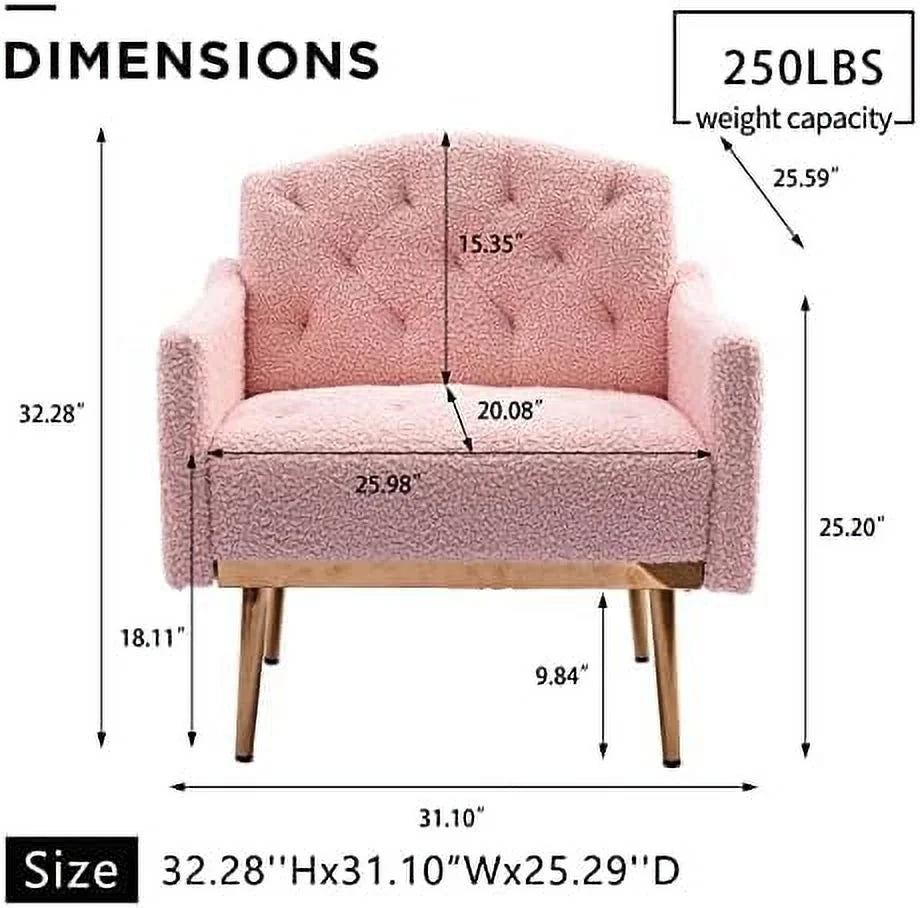 Gray Upholstered Accent Chair with Metal Legs J191187