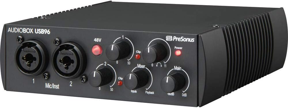 Audio Interface with Studio Monitors and Cables I511