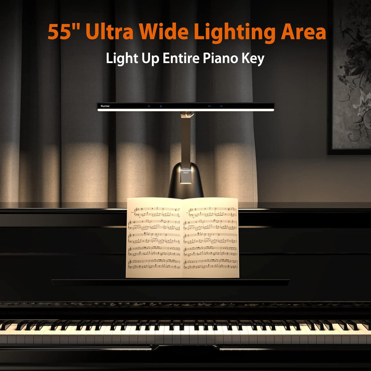Piano Light with Auto-Dimming LED Lamp J729