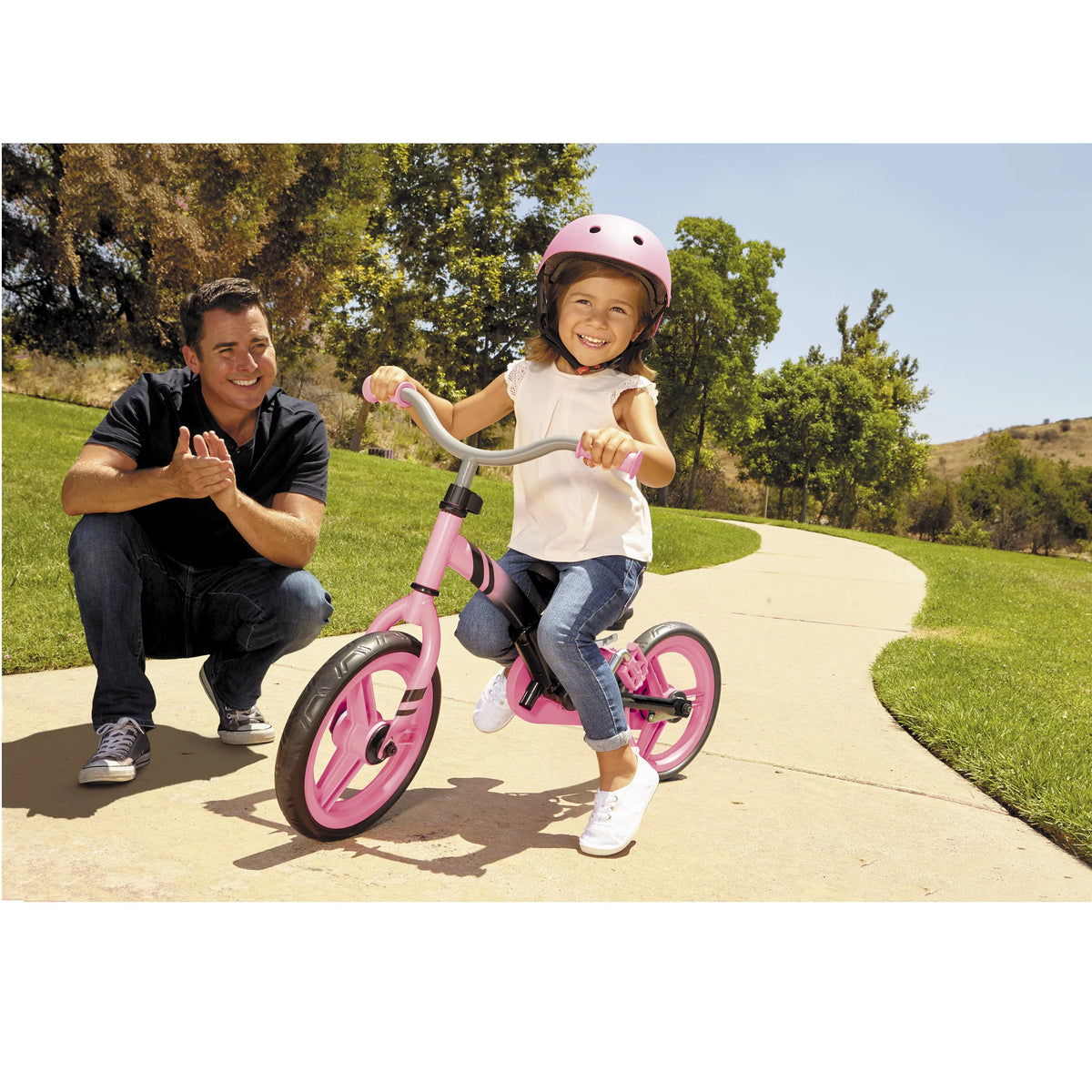 Pink 12-Inch Training Bike B91832