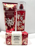 3 Piece Japanese Cherry Blossom Body Cream Fragrance Mist and Cleansing Bar C686561
