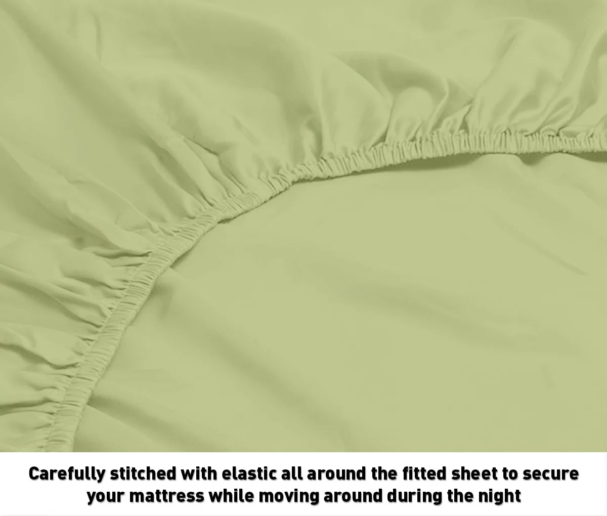 Microfiber Deep Pocket Bed Sheets Set Full Sage F205206