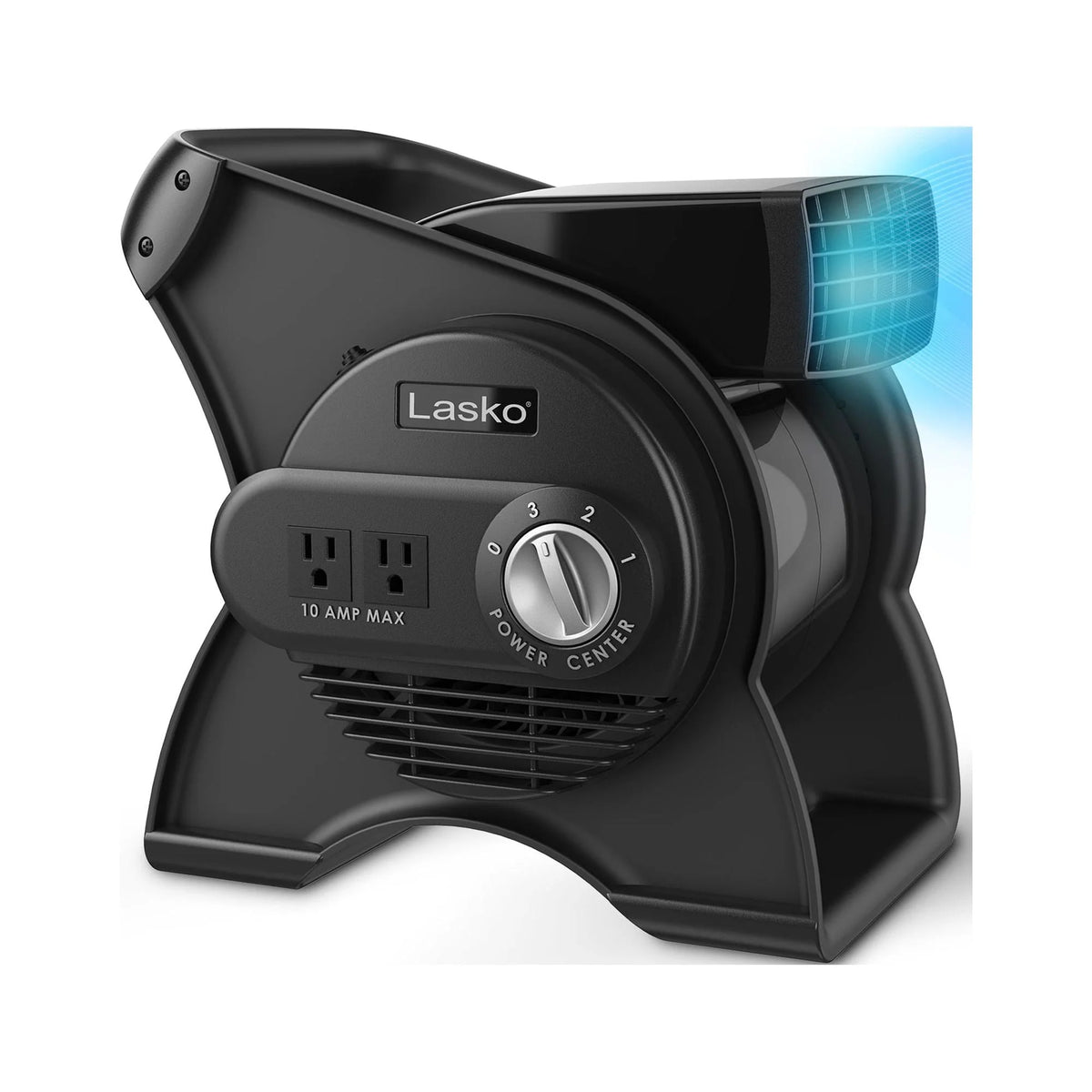 12 Pivoting High Velocity 3-Speed Blower Fan with Outlets, Black U454