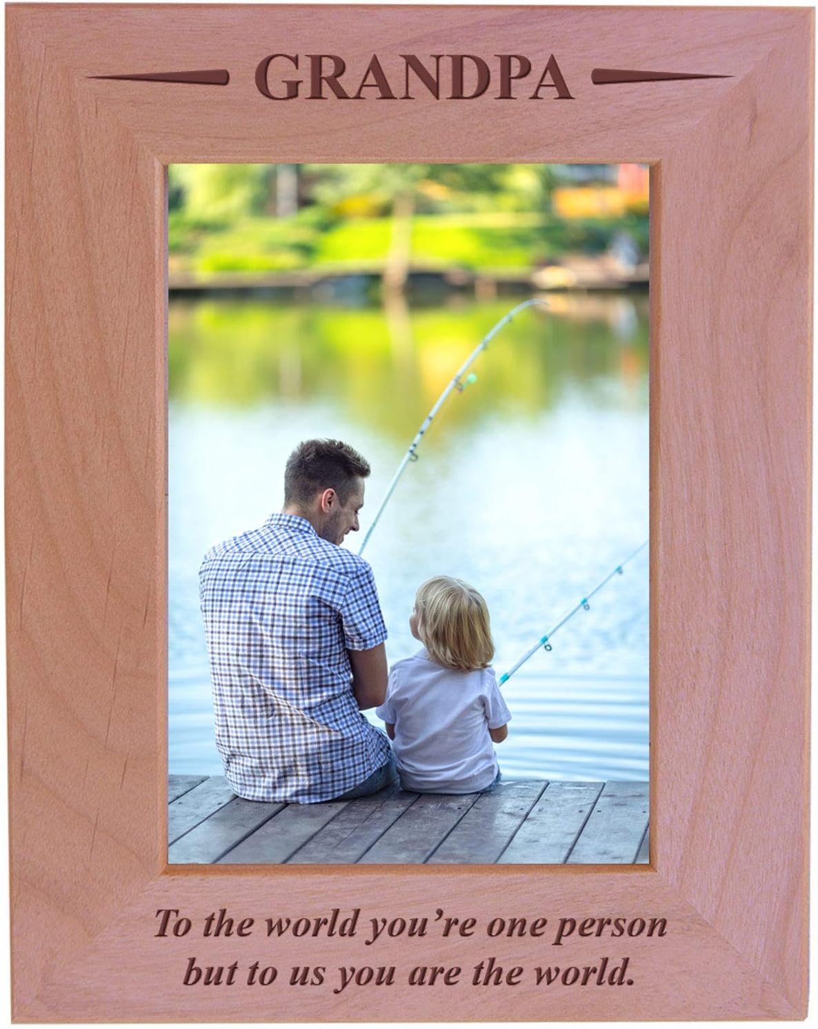 Engraved Wood Picture Frame (5X7 Vertical) G157462