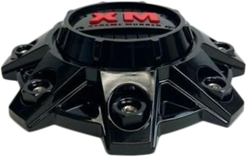 Gloss Black and Red Logo Wheel Center Cap M48812