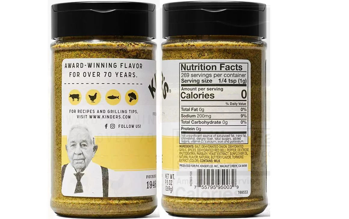 Buttery Steakhouse Rub and Seasoning 9.5 oz 2 Pack M920453