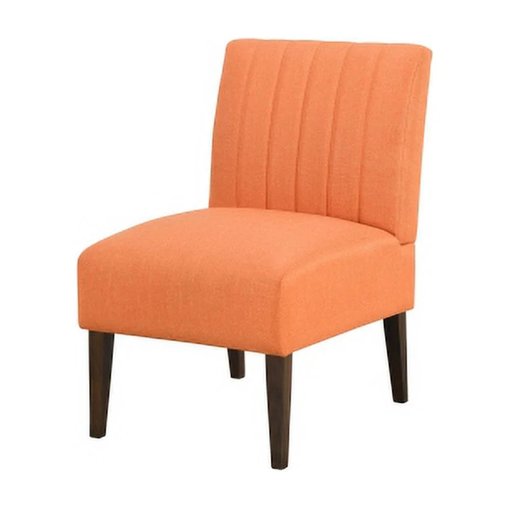 Orange Fabric Upholstered Accent Chair G186