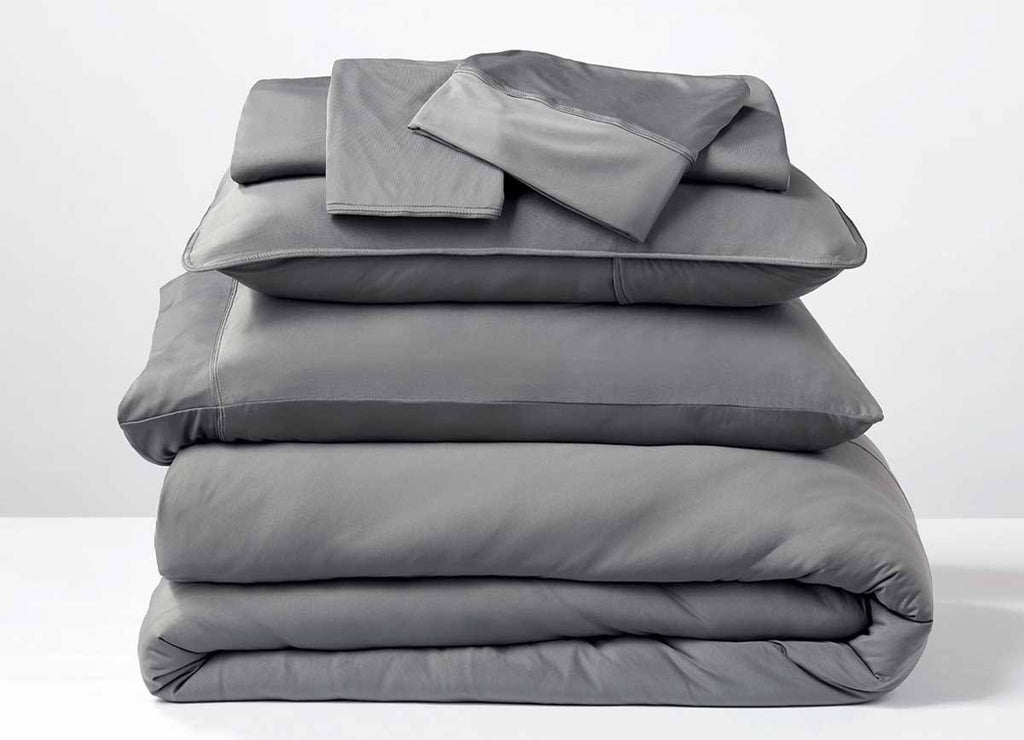 Bright White King/California King Polyester Bedding Set X348664