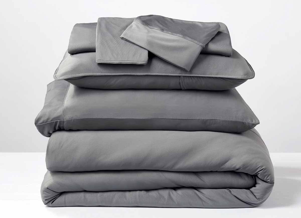 Bright White King/California King Polyester Bedding Set X348664