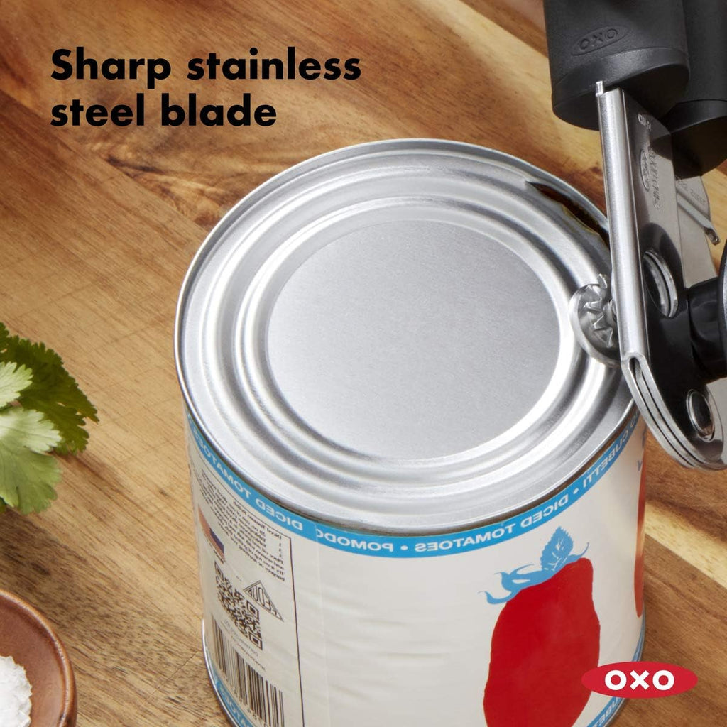 Smooth Edge Electric Automatic Kitchen Can Opener and Soft-Handled Manual Can Opener J666