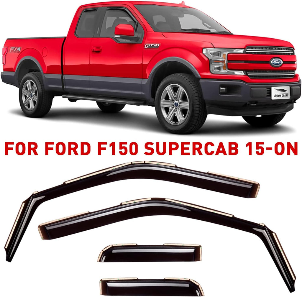 Rain Guards for Trucks, 4 Pieces X708