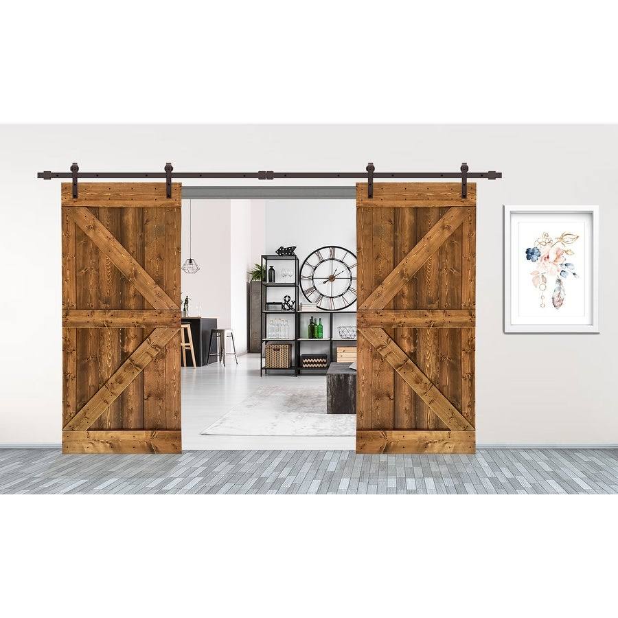 Walnut Barn Door with Hardware Kit R95796