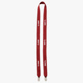 Maroon Polyester Lanyard with Double Bulldog Clip F165