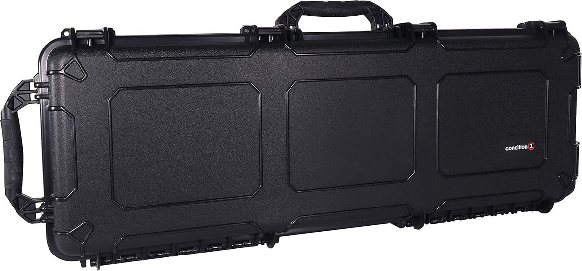 Black Tactical Rifle Case with Foam A1095
