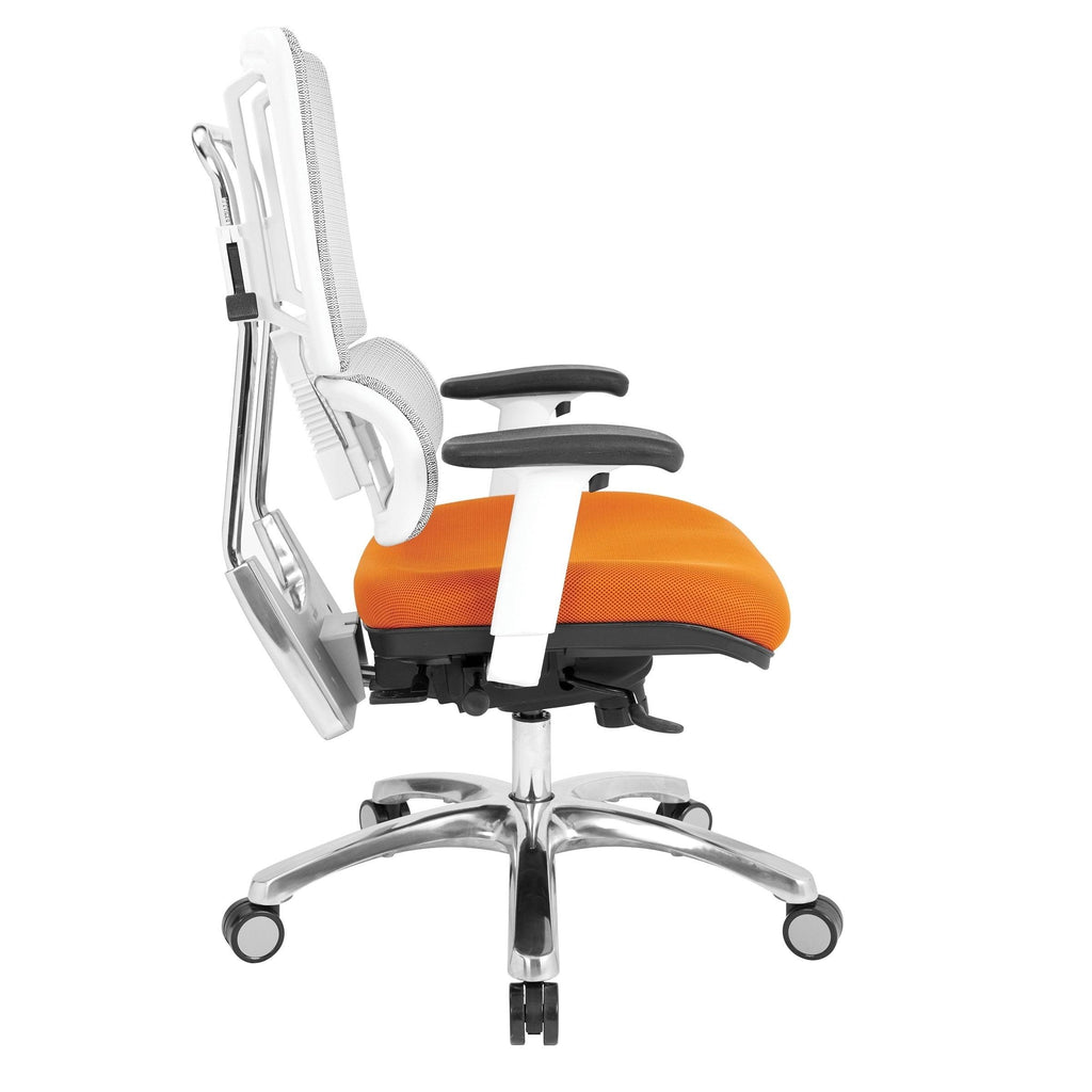 White Vertical Mesh Chair U207891