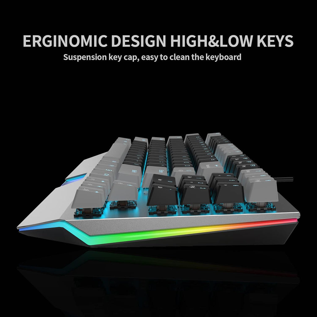 RGB Backlit Ultra-Compact 89 Keys Mechanical Gaming Keyboard with Hot-Swappable Switch A8839