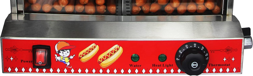 Commercial Hot Dog Steamer with Bun Warmer Machine N1740