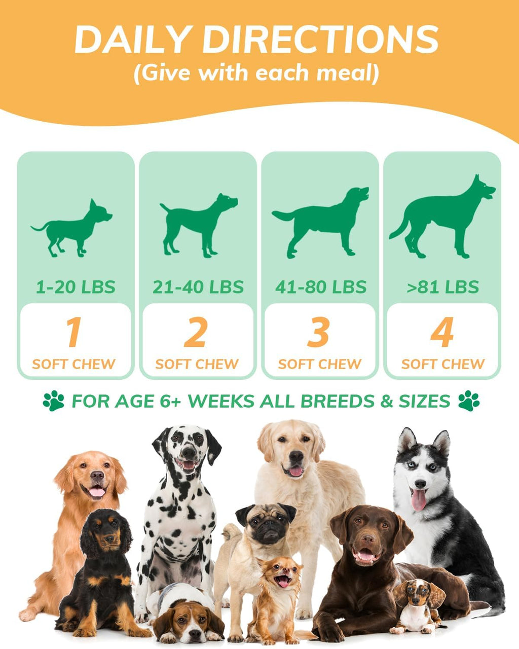 Chicken Flavor Probiotics Chews for Dogs with Prebiotic & Digestive Enzymes (120 Chews) N65556