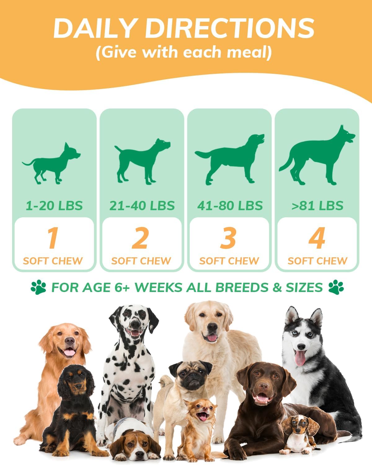 Chicken Flavor Probiotics Chews for Dogs with Prebiotic & Digestive Enzymes (120 Chews) N65556