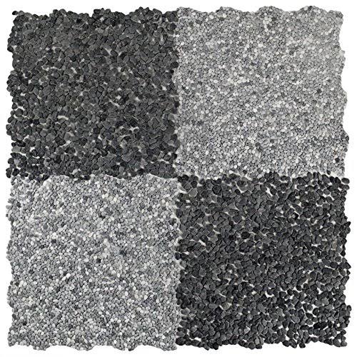 Cloud Grey Mini Pebble Stone Mosaic Floor and Wall Tile W70044