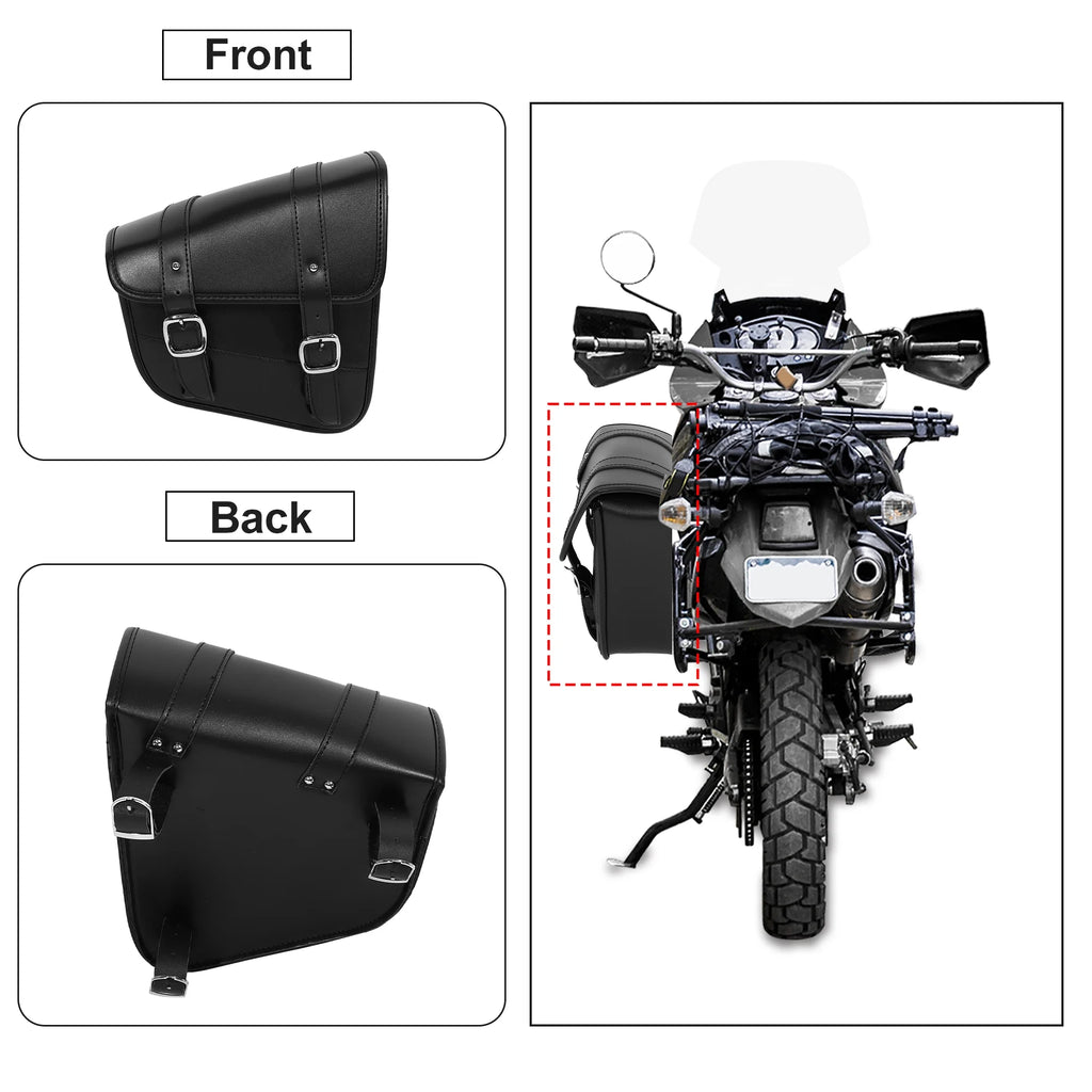 Motorbike Saddlebag Side Tool Bag Black R333875