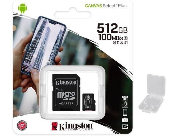 512 GB MicroSDXC Memory Card with SD Adapter O7620