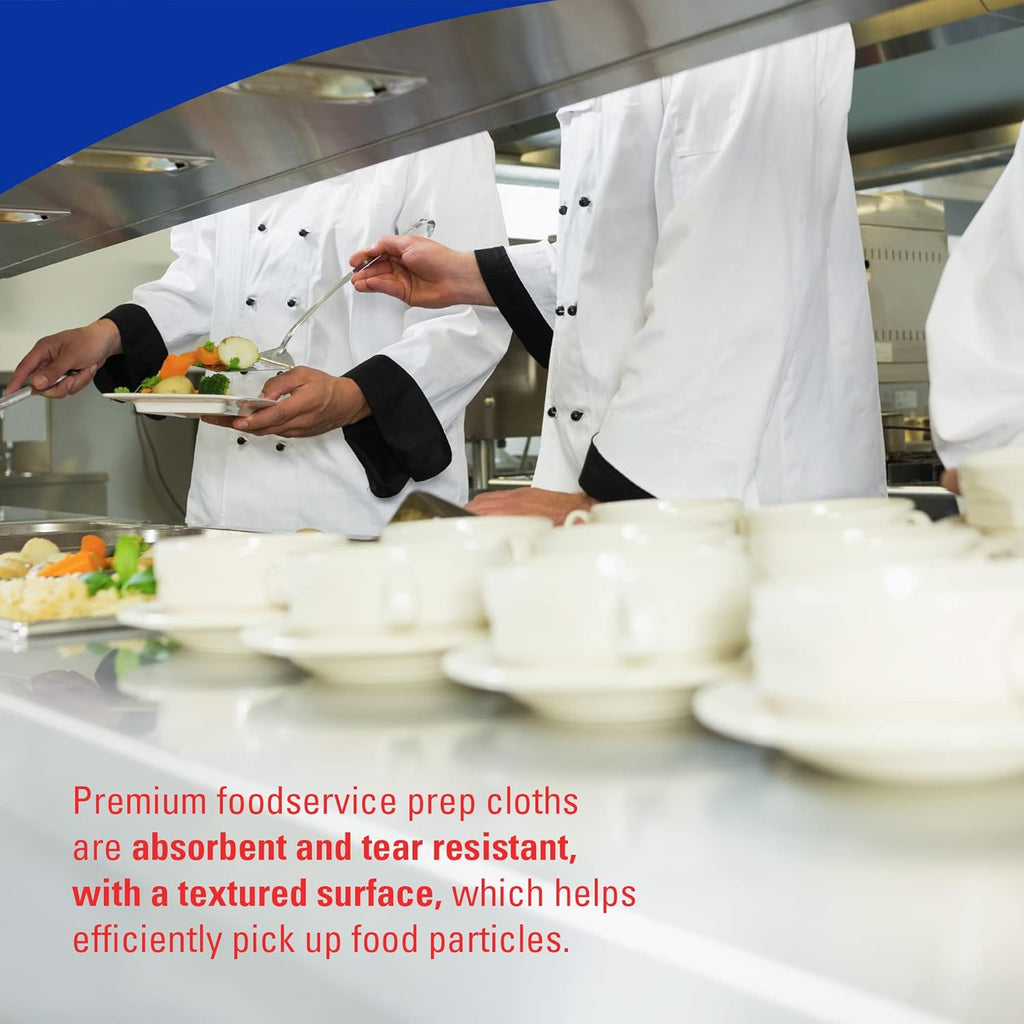 Blue 1/4 Fold Foodservice Towels, Case of 300, Pack of 2 W8635