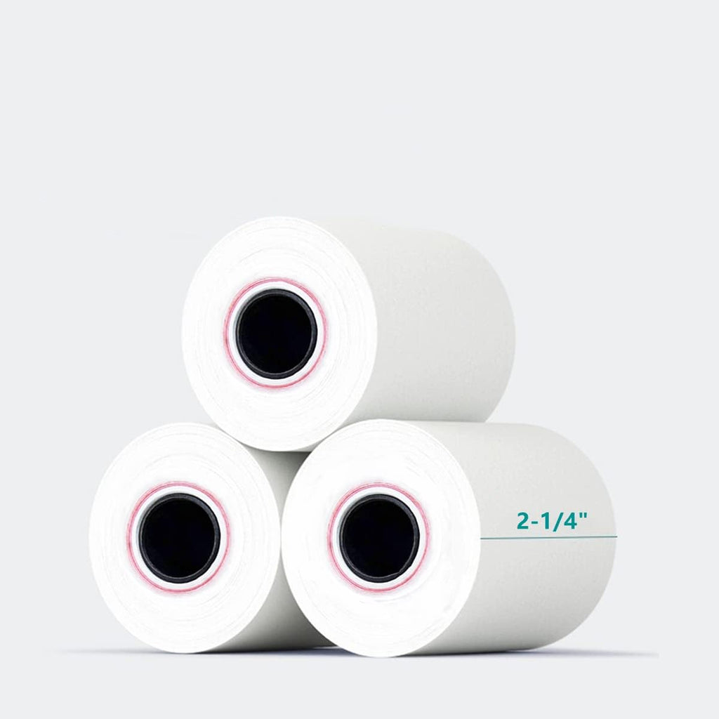 2-1/4'' x 50' White Thermal Paper Rolls (50 Rolls) Pack of 2 B9031