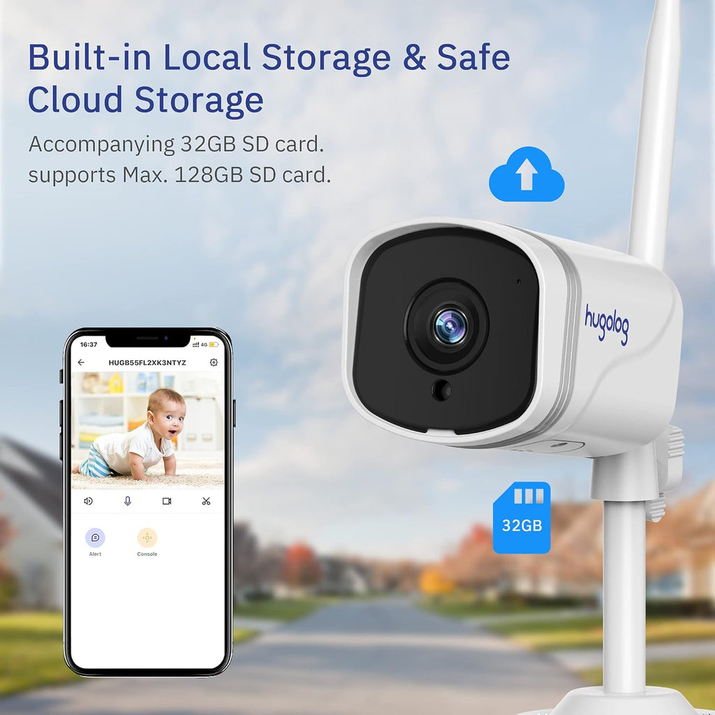 4MP IP66 Outdoor Security Camera with Two-Way Audio and Night Vision O344