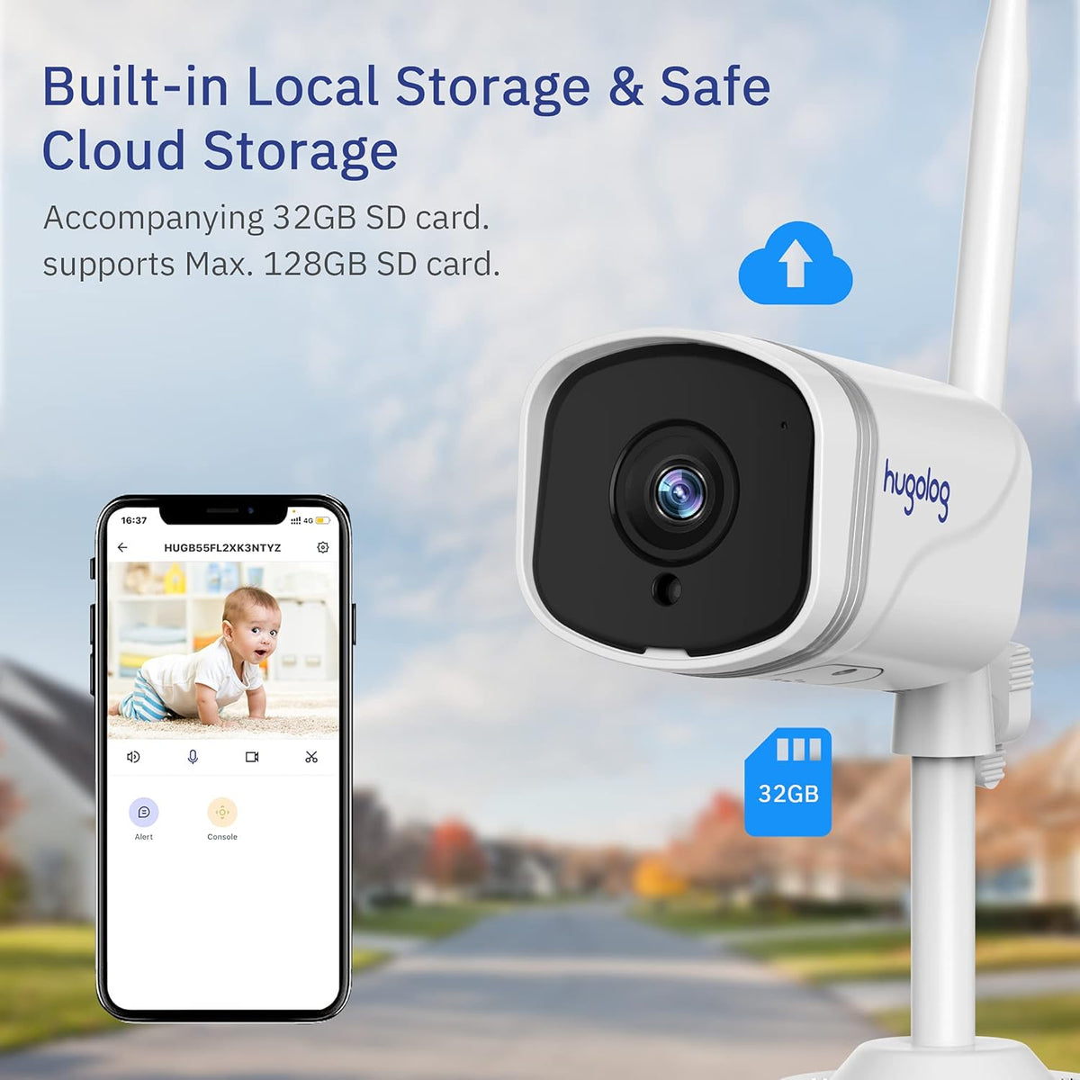 4MP IP66 Outdoor Security Camera with Two-Way Audio and Night Vision O344