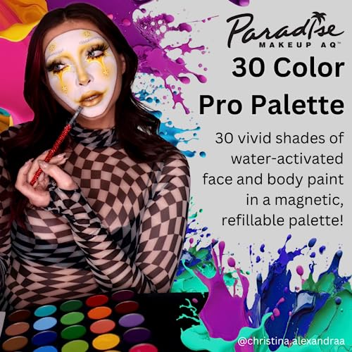 30 Color Magnetic Refillable Body Paint & Face Paint Palette Q437