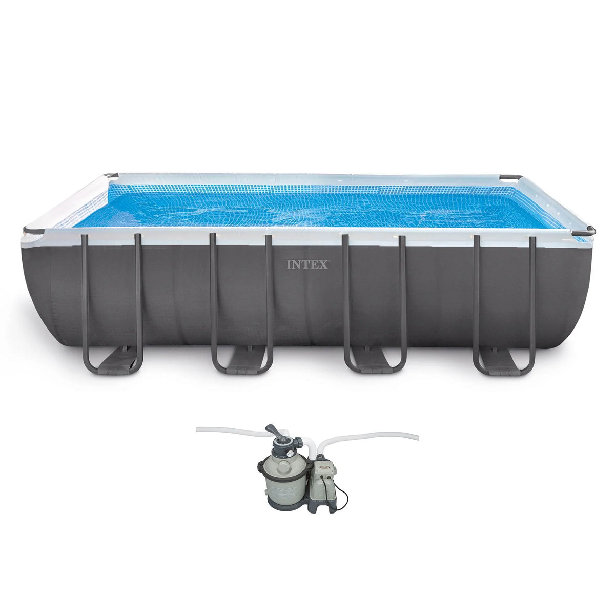 18ft X 9ft X 52in Rectangular Pool Set N513509