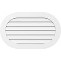 Horizontal Round Ended Surface Mount PVC Gable Vent F36790