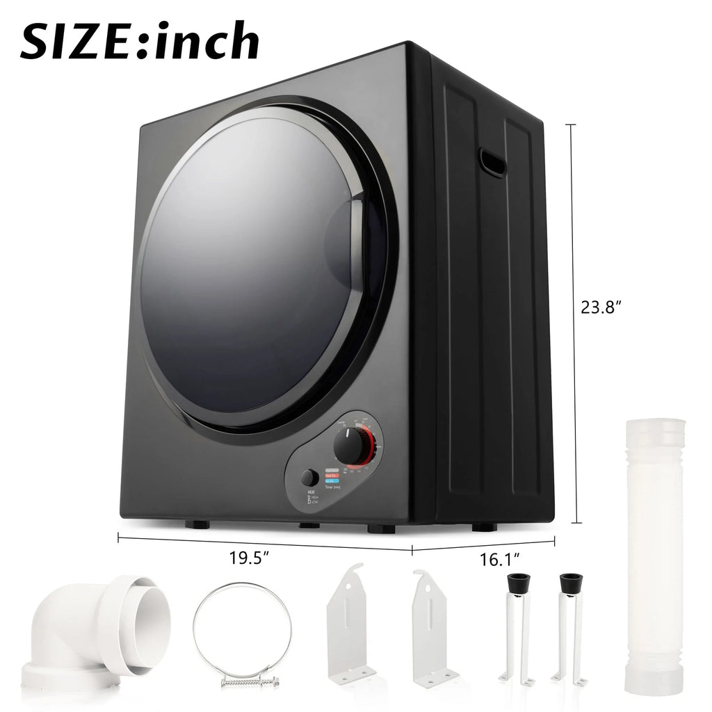1.5Cu.ft Compact Portable Laundry Dryer with 5 Drying Modes P2502