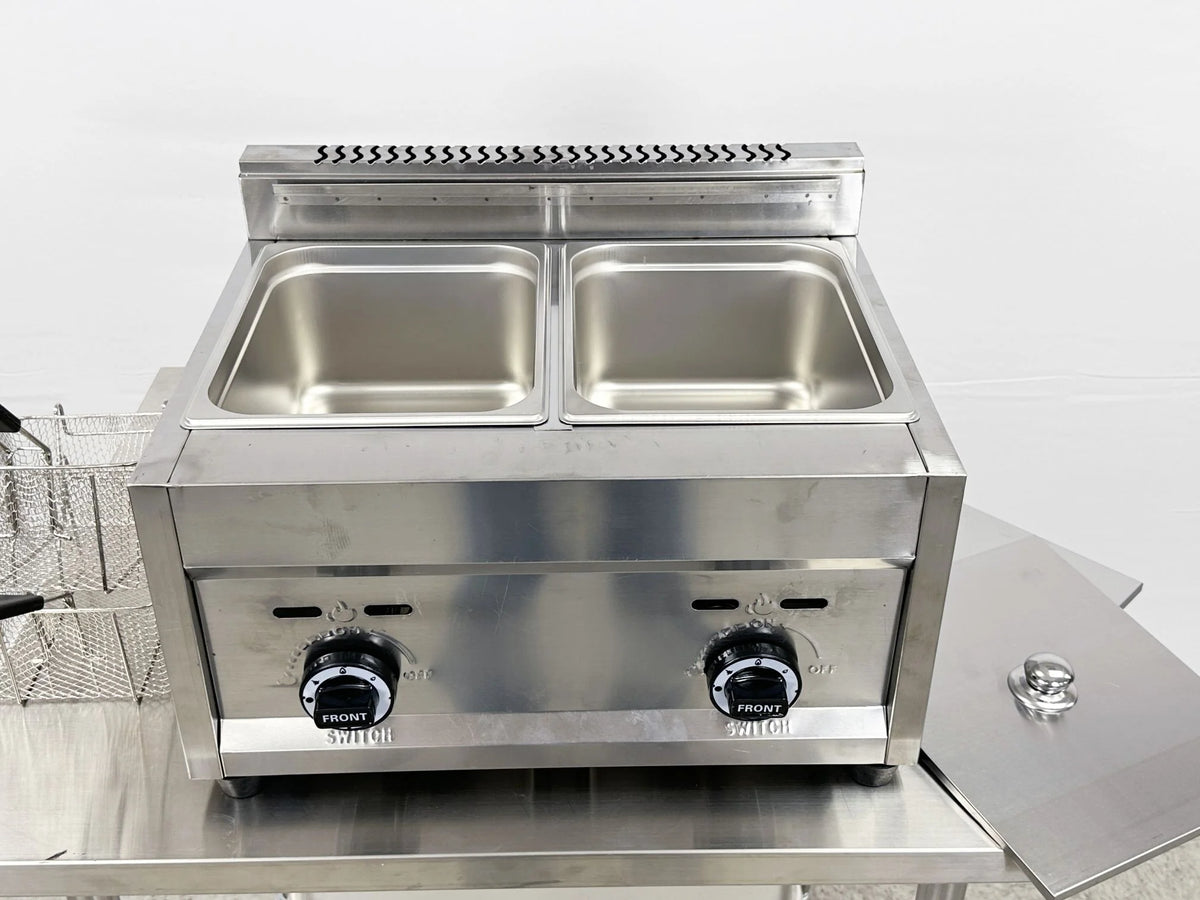 7 gallon Commercial Countertop Double Deep Fryer R865