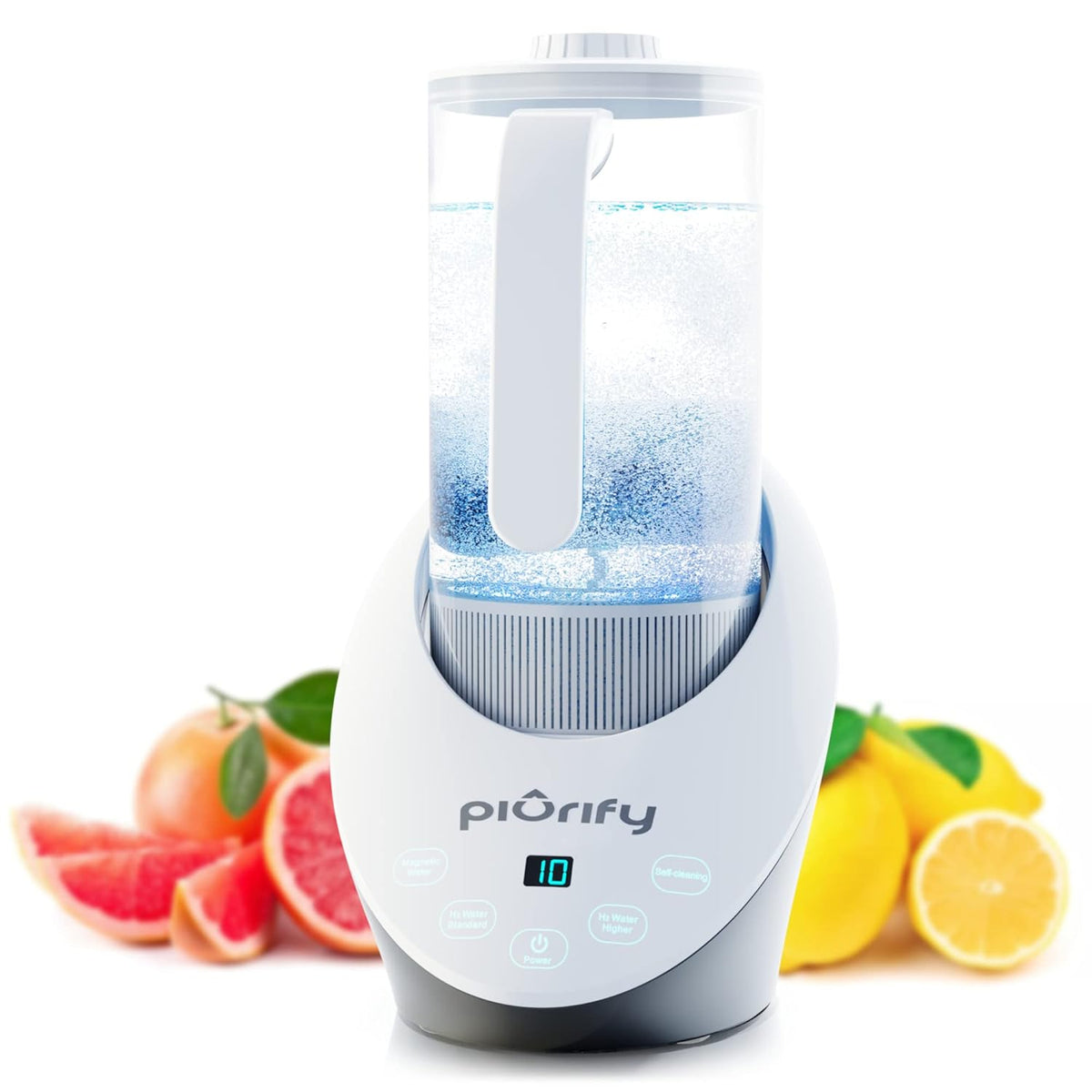 Hydrogen Alkaline Water Pitcher with SPE and PEM Concentrator Technology F696202