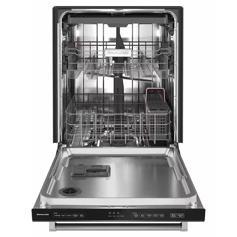 Black Stainless Built-In Tall Tub Dishwasher with Stainless Steel Tub, 39 DBA I275617