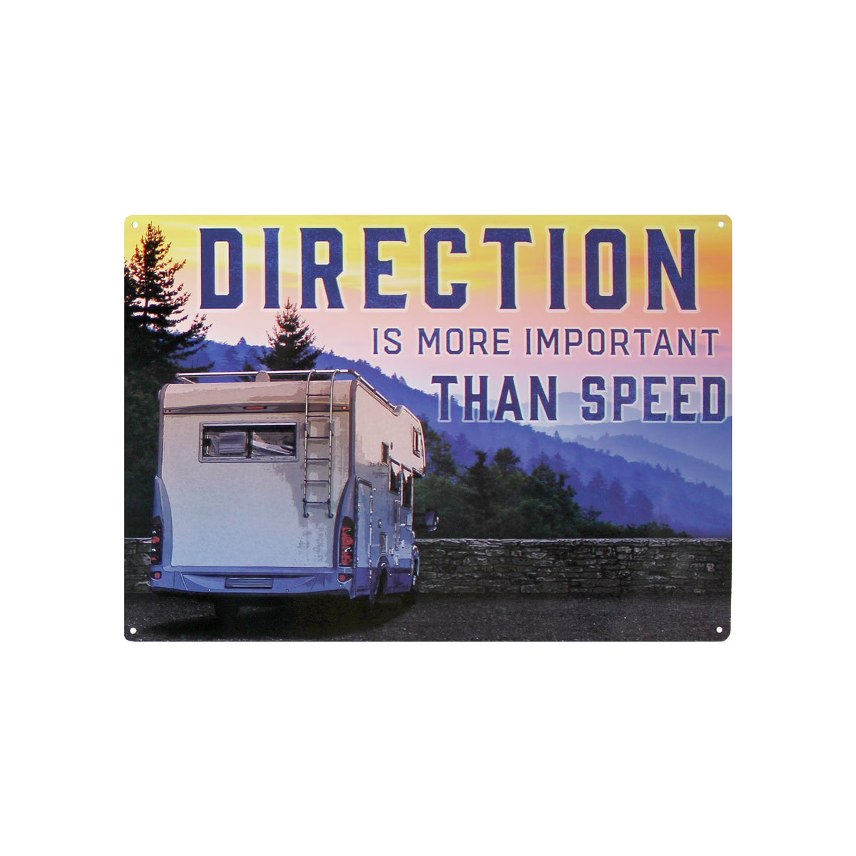 Retro Metal Tin Sign, 17" x 12" Weatherproof Wall Art M702385