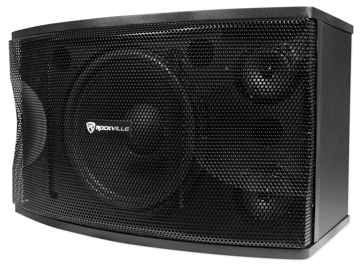 12" 3-Way 1600w Karaoke Speakers with Amplifier and Wireless Mics F879460