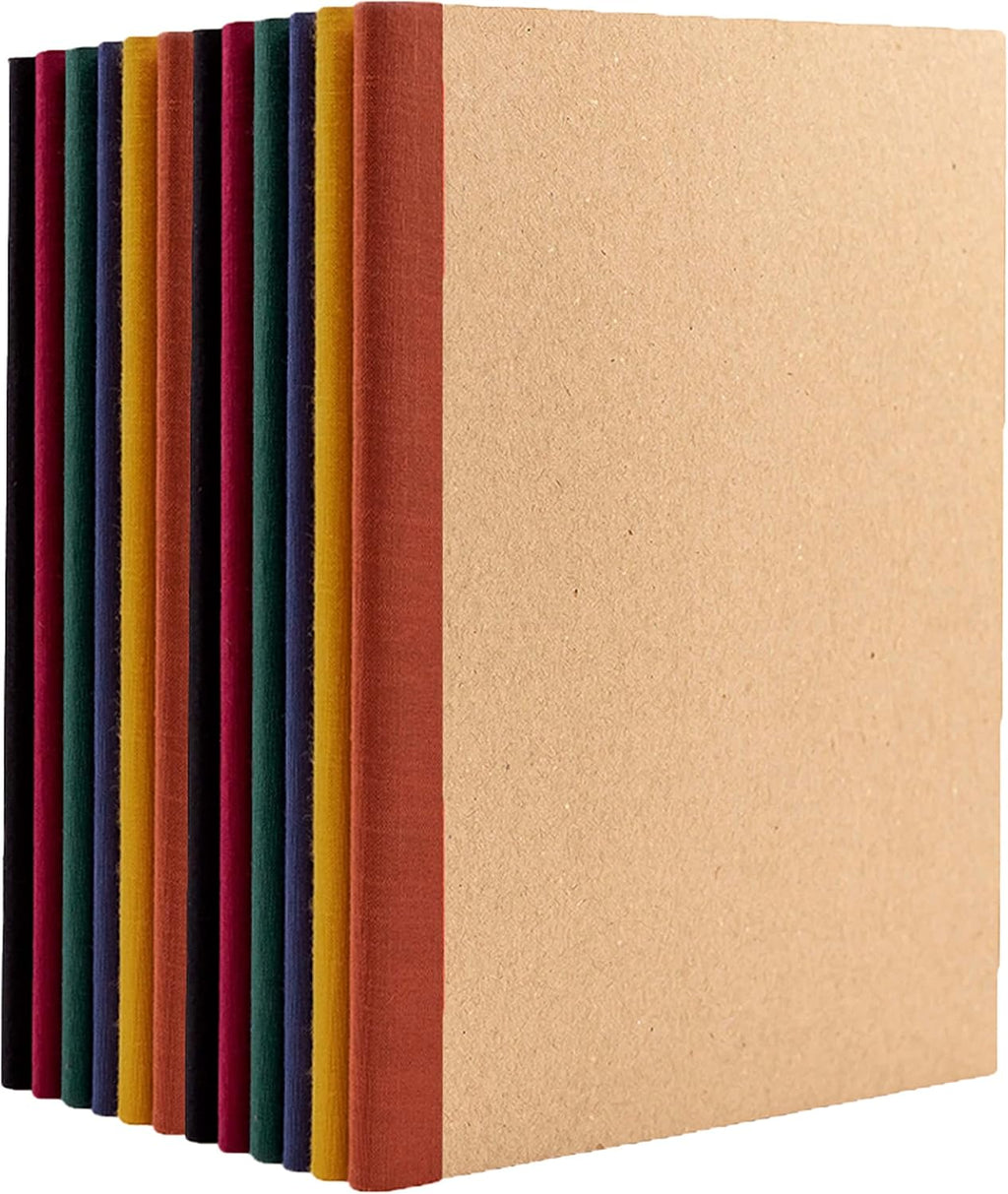 36-Pack Kraft Cover Composition Notebook Journals, 120 Pages, Lined Paper, Small Size (8 in x 5.75 in) U94943