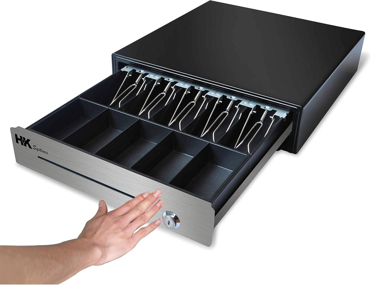 Heavy Duty Black Push Open Cash Drawer with Metal Bracket Q23325