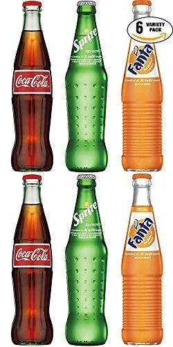 12 fl oz Glass Bottles (Pack of 6, Total of 72 Oz) X83895