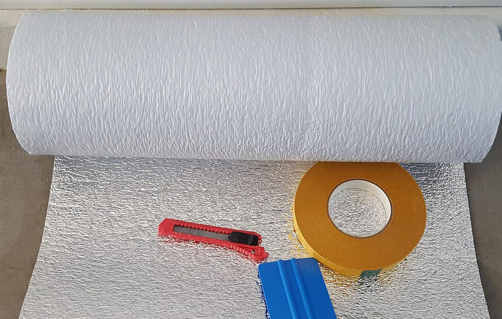 White Reflective Foam Core Garage Door Insulation Kit M348