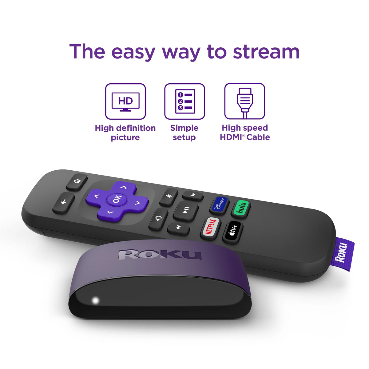 HD Streaming Media Player with HDMI Cable and Remote P83028