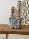 Mini Bucket Bag With Strap Gray C4348