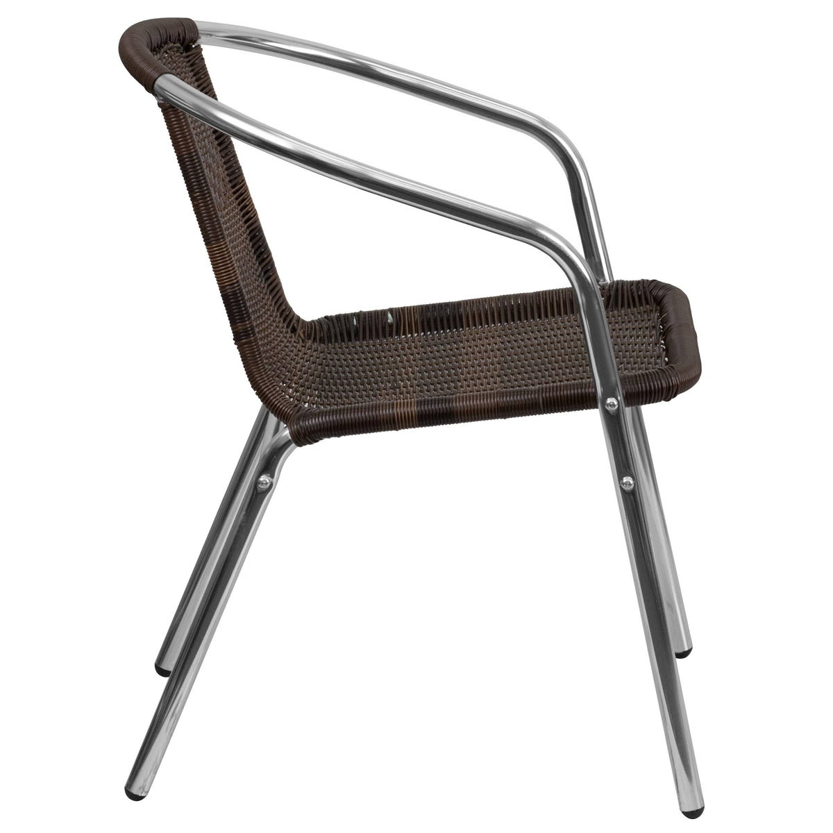 Aluminum and Rattan Stack Chair S6615