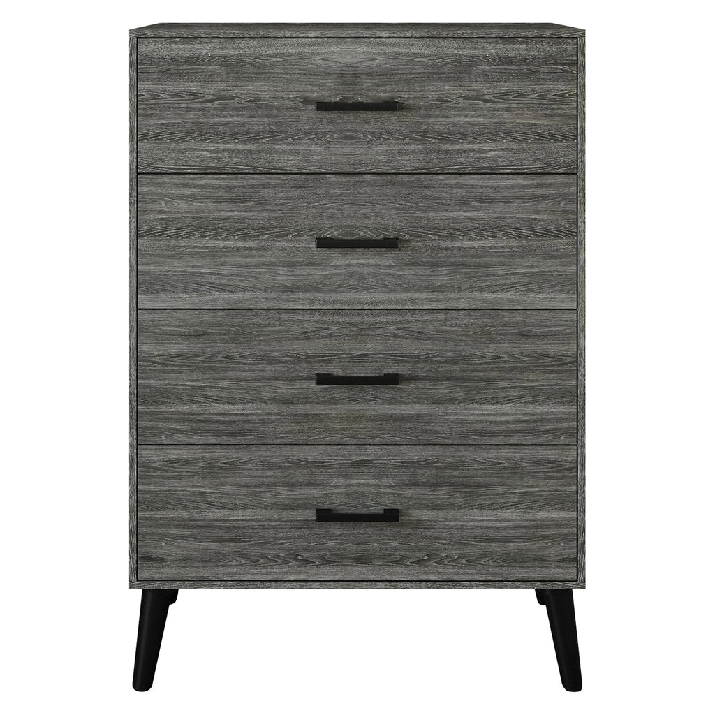 Rustic 4 Drawer Wooden Dresser R740