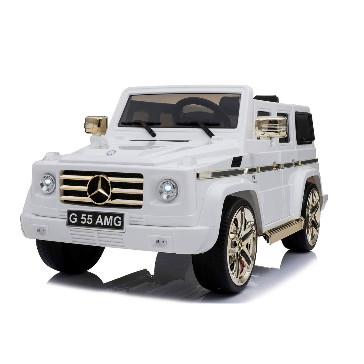 White Electric Ride on Toy Car U1861