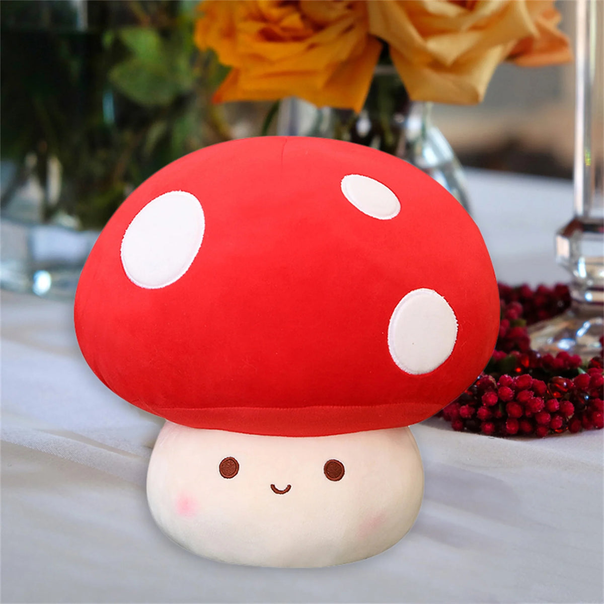 Cute Mushroom Plush Toy Stuffed Doll Pillow E9652