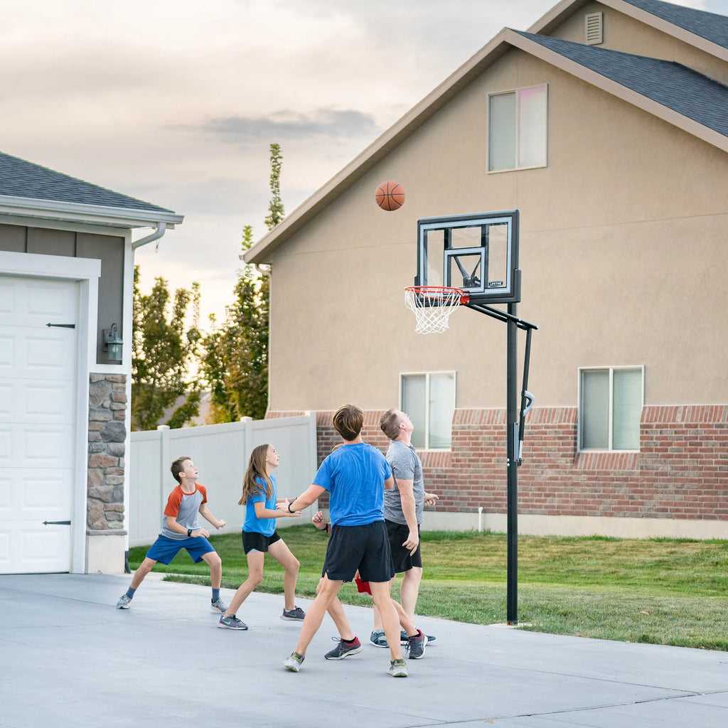 Adjustable Inground Basketball Hoop 50 inch Polycarbonate X808099